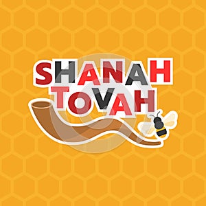 Shanah tovah means a good year and shofar horn
