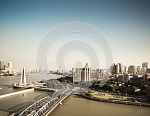 Shanghai bund in the afternoon