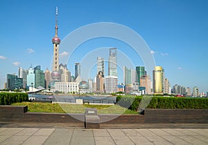 Shanghai bund landmark skyline