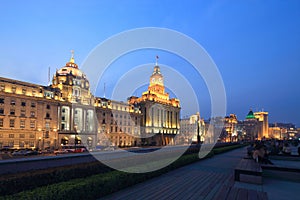 Shanghai the bund night scene