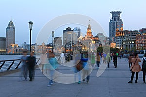 Shanghai the bund night scene