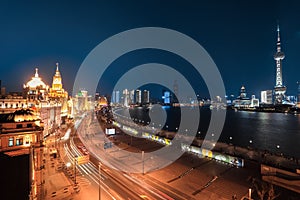 Shanghai bund night view