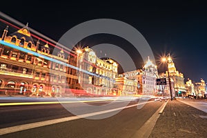 Shanghai bund street at night