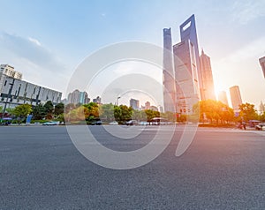 Asphalt pavement in shanghai