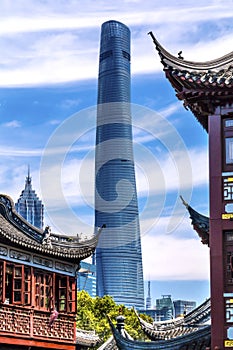 Shanghai China Old and New Shanghai Tower and Yuyuan Garden