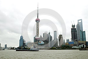 Shanghai - cityscape with Huangpu river