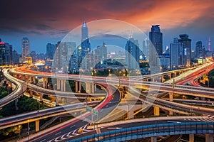 Shanghai elevated road junction