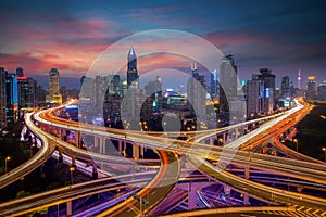 Shanghai elevated road junction