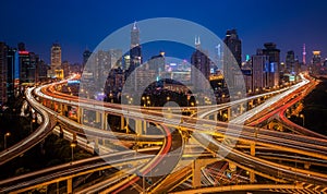 Shanghai elevated road junction