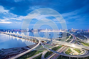 shanghai interchange overpass and elevated road