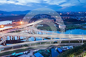 shanghai interchange overpass and elevated road