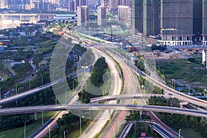 shanghai interchange overpass and elevated road