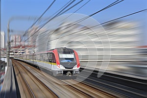 Shanghai metro train