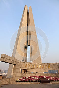 Shanghai monument for peoples heros