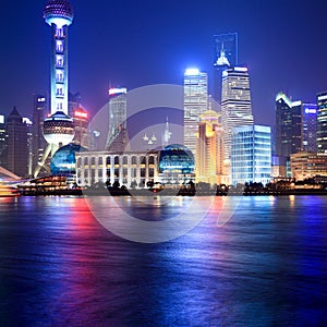 Shanghai at night