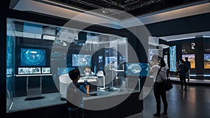 Shanghai Science Museum Exhibit Featuring Virtual Reality and Robotics Demonstrations photo