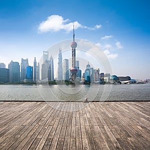 Shanghai skyline in daytime