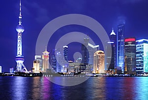 Shanghai Skyline at night