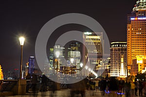 Shanghai skyline night