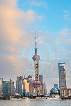 Shanghai skyline with tv tower