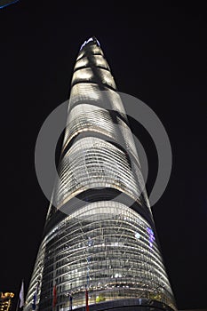 Shanghai Tower At Night