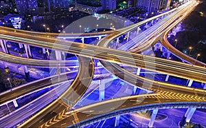 Shanghai Traffic at Night