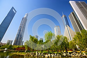 Shanghai urban skyscrapers