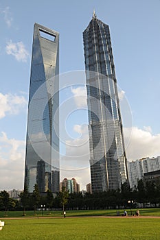 Shanghai World Financial Center and Jinmao Tower photo