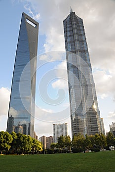 Shanghai World Financial Center and Jinmao Tower photo