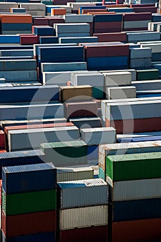 Shanghai Yangshan Deepwater Port Economic FTA container terminal stacking containers