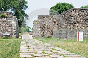 Shangjing Longquanfu of Bohai Kingdam Ruins. a famous historic site in Ning'an, Heilongjiang, China.