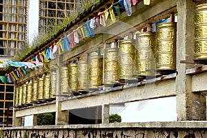 Shangrila - bells in temple photo