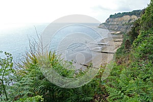 Shanklin Beach south of the Chine.
