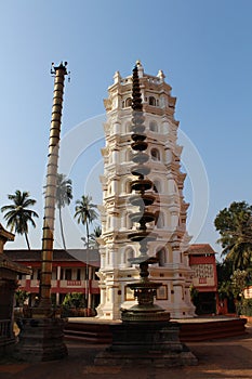 The Shanta Durga Temple in Goa, India, a famous temple of the Hindus