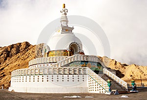 Shanti Stupa in Leh Ladakh, India