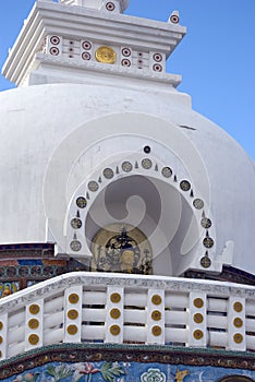 Shanti Stupa, Leh, Ladakh, India photo