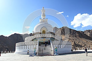 Shanti Stupa, Leh, Ladakh, India.