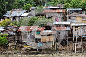 Shanty homes in Philippines