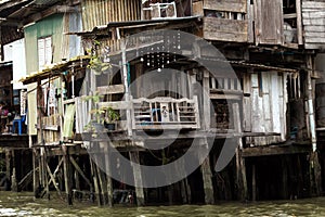 Shanty house in Bangkok photo