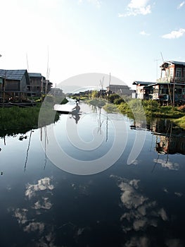 Shanty on the lake photo