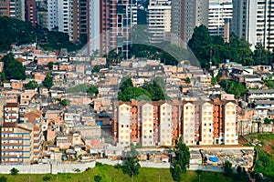 Shanty town in Sao Paulo city