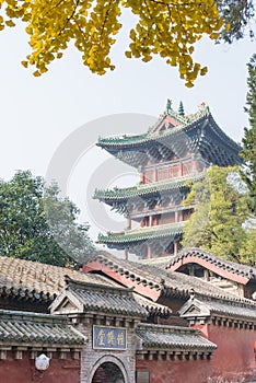 Shaolin Temple in Dengfeng, Henan, China. It is part of UNESCO World Heritage Site - Historic Monuments of Dengfeng in "The