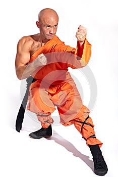 Shaolin warrior monk