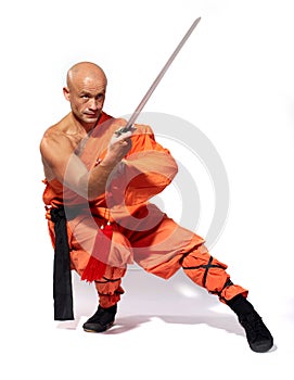 Shaolin warrior monk