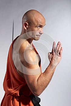 Shaolin warrior monk