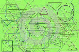 Shape abstract, pattern texture or background. Ellipse, artwork, template & painting.