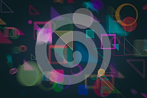 Shape background pattern, good for graphic design. Template, art, decoration & repeat.