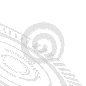 The shape of Circle concept design abstract technology background