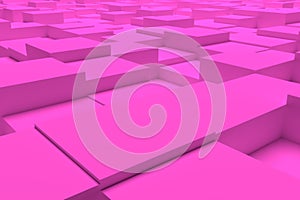 Shape composition, geometric structure, block or cube for design texture, background. Colorful 3D rendering