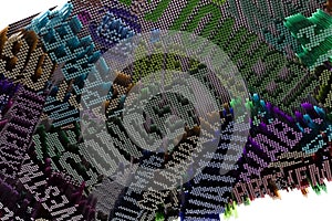 Shape composition, geometric structure, block for design texture